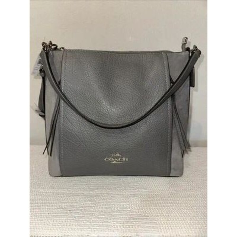 Authentic Coach Marlon Buffalo Embossed Leather Hobo Bag  F79995 NWOT